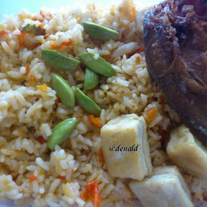 Nasi goreng pedas petai ikan asin