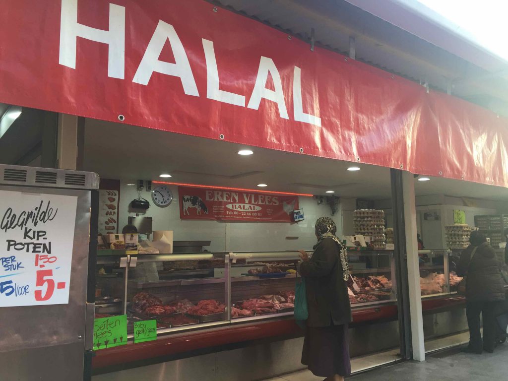 De Haagse Markt - Den Haag - Belanda. Penjual daging halal